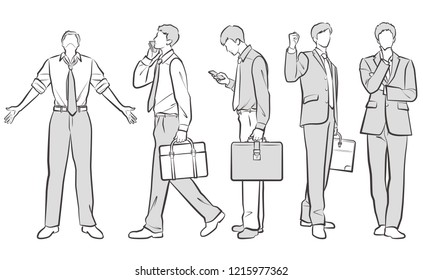 Illustration of the businessman