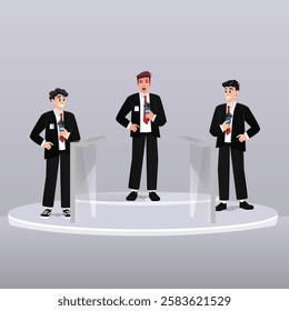 Illustration of a businessman dressed in a suit