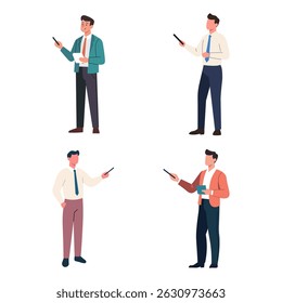 Illustration of Businessman Giving Presentation