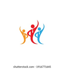 illustration of a businessman running reaching the star with briefcase, business, energetic, dynamic concept