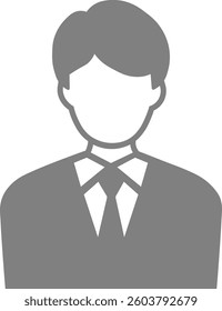 Illustration of businessman (salaryman) icon
