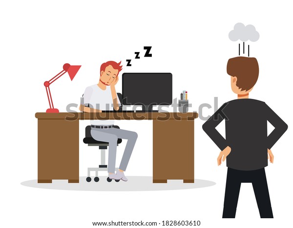 Illustration Businessman Slack Off Work Take: Vector có sẵn (miễn phí ...
