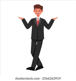 Illustration of Businessman in Suit