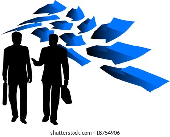Illustration of businessmen