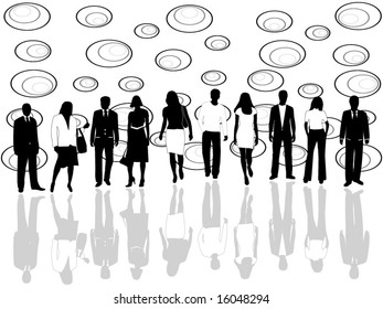 Illustration of businesspeople