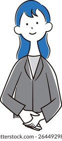 Ilustração de um empresário que faz uma visita