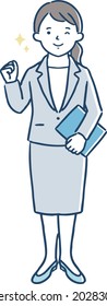 Illustration of a businessperson's expression