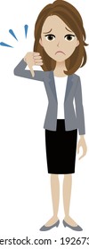 A illustration of a businesswoman