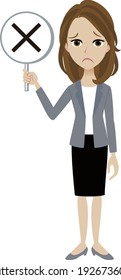 A illustration of a businesswoman