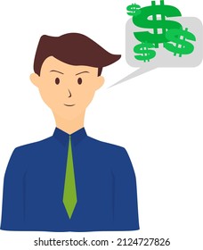 Illustration Of Bussines Man Vector.Good For Presentation,web,etc