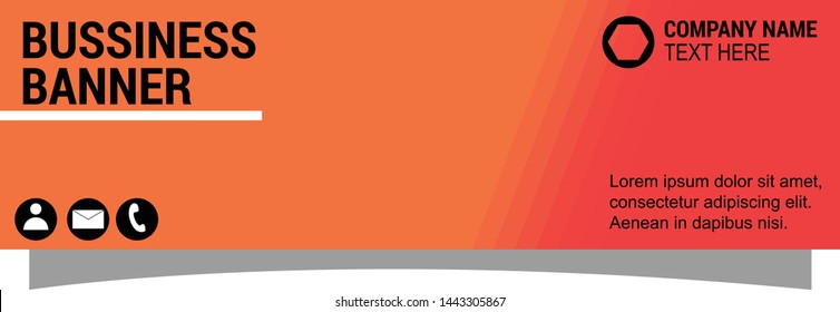 illustration of bussiness banner flat design