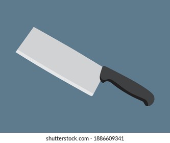 Una ilustración de un cuchillo carnicero