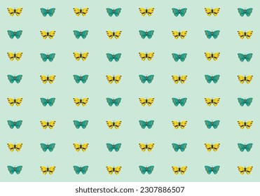 The Illustration of Butterfly Background