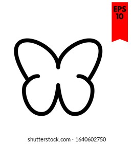 illustration of butterfly flat icon