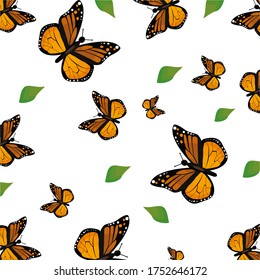 
ilustración de una mariposa en un estilo plano. tema de mariposa.