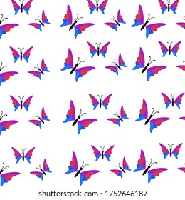 
ilustración de una mariposa en un estilo plano. tema de mariposa.