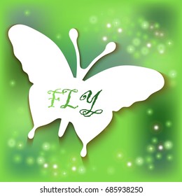 Illustration butterfly, fly