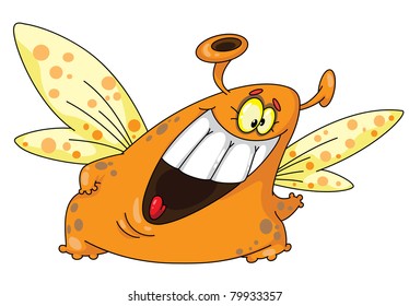 illustration of a butterfly monster