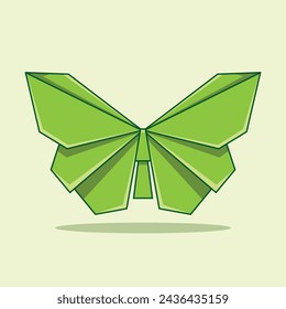 The Illustration of Butterfly Origami