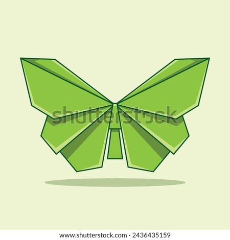 The Illustration of Butterfly Origami