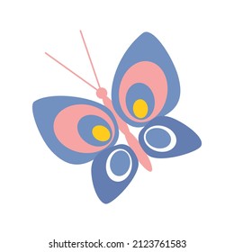 Illustration of a butterfly. Vector illustration.