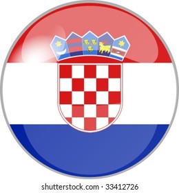 illustration of a button croatia