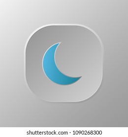 Illustration of  button with a moon icon 