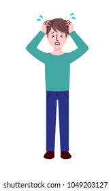 
Illustration by a young man gesturing
