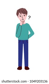 
Illustration by a young man gesturing