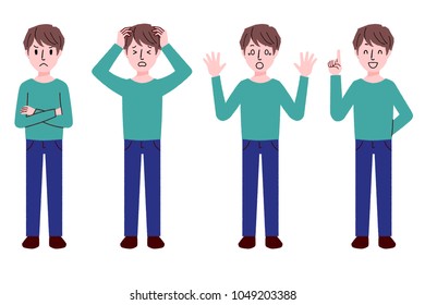 
Illustration by a young man gesturing