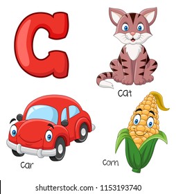 Illustration of C alphabet