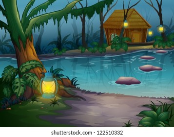 Spooky River Stock Illustrations Images Vectors Shutterstock