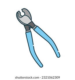 It is an illustration of a cable cutter knife.