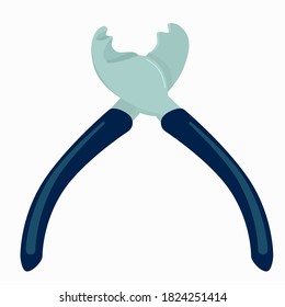 illustration of a cable cutter on a white background