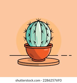The Illustration of a Cactus