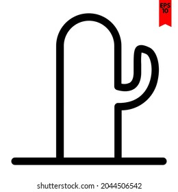 illustration of cactus design icon