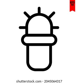 illustration of cactus design icon