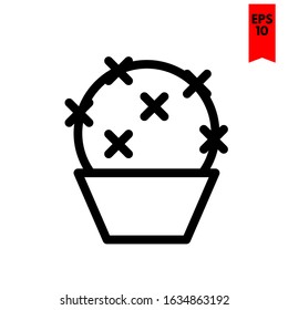 illustration of cactus flat icon