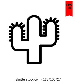 illustration of cactus flat icon