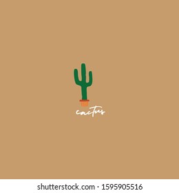 illustration of cactus logo design