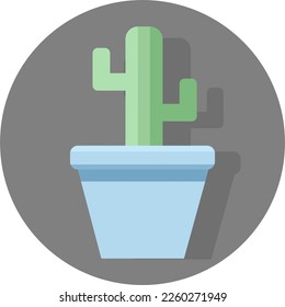 ilustración de cactus en el vas