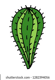 illustration of Cactus vector doodle cartoon Hand drawn