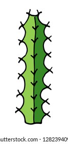 illustration of Cactus vector doodle cartoon Hand drawn