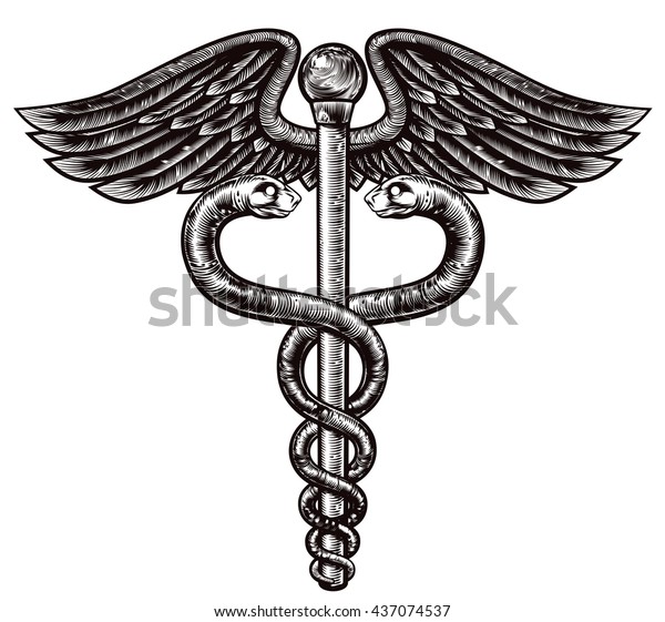 Illustration Du Symbole De La Caducee Image Vectorielle De Stock Libre De Droits