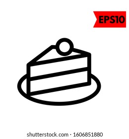 illustration of cake flat icon