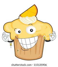 illustration of a cake on a white background