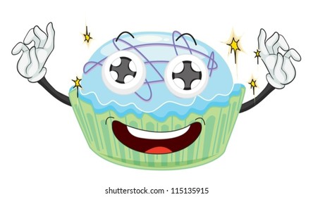 illustration of a cake on a white background