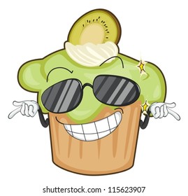 illustration of a cake on a white background