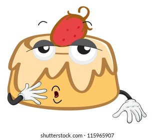 illustration of a cake on a white background