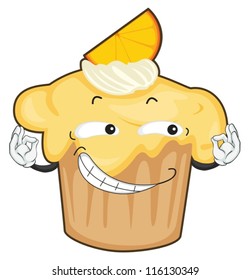 illustration of cake on a white background
